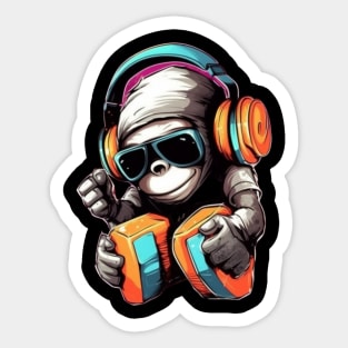 Crazy Cool Monkey Sticker